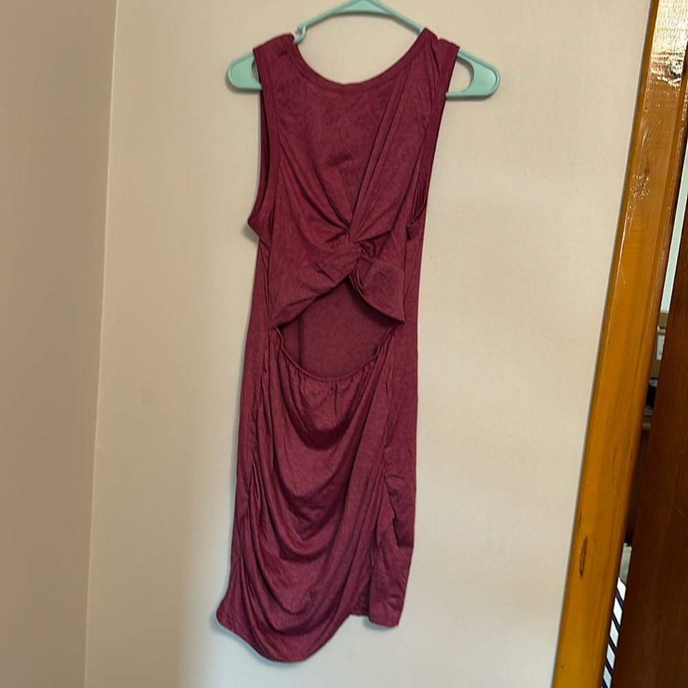 Red/purple dress